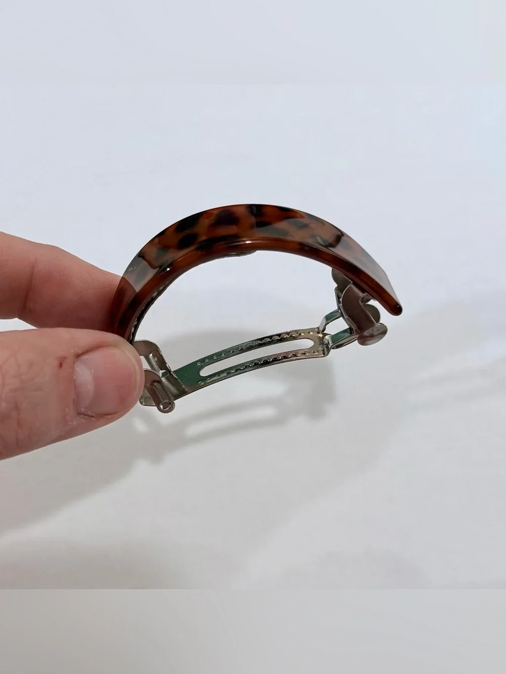 NEW hildie & jo brown leopard print hair barrette